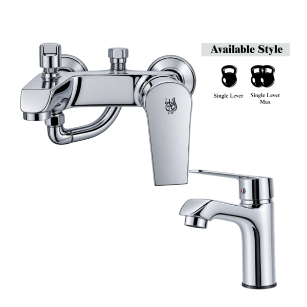 AKT Single Lever Brass Shower Set, Chrome Single Lever Design, 100% Pure Brass