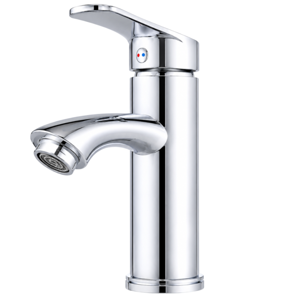 ABS Plastic Polished Chrome Single Lever Basin Mixer Faucet, 5 Inch or 8 Inch Basin Tap