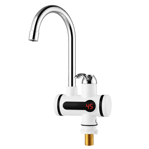 Instant Electric Water Heater Tap, Deck Mounted Faucet, LED Temperature Display