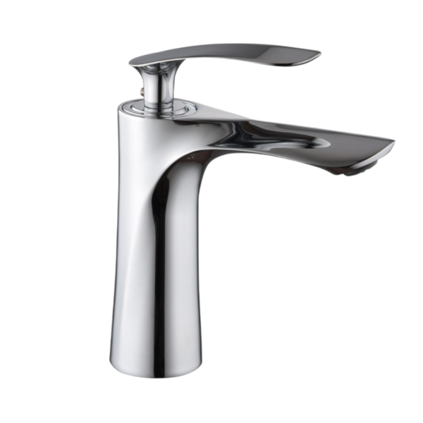 Modern Single Lever Basin Mixer Faucet, 8 Inch Sink Tap | Gold, Matt Black, Chrome