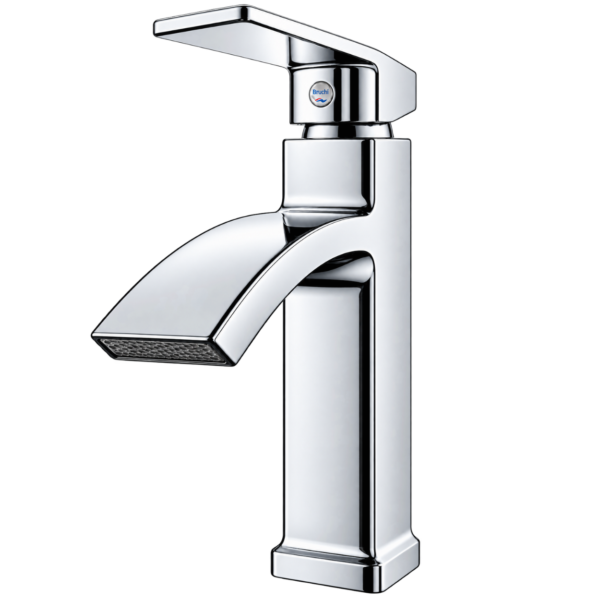 Curved Spout Basin Mixer Faucet, 8 Inch Deck Mounted Sink Tap, 3 Colors